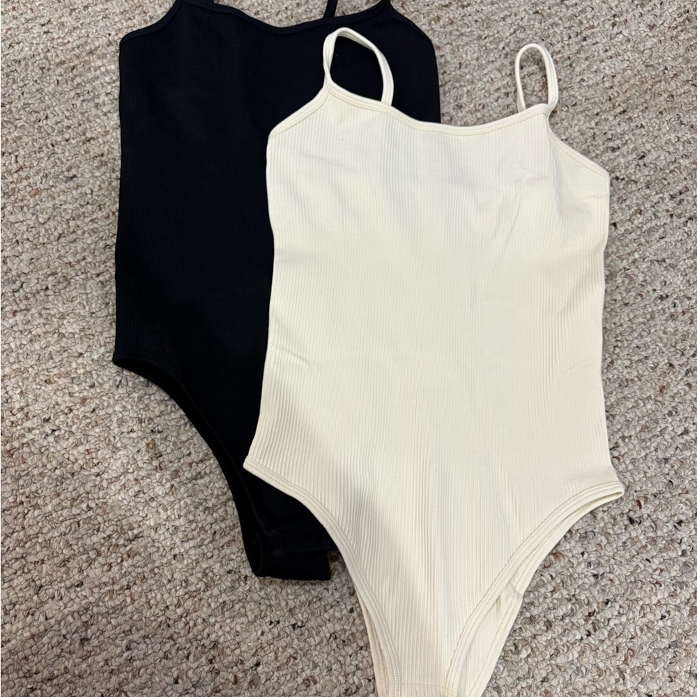 QQQ Women's Bodysuit Duo - Black and Cream